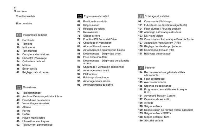 Citroen DS7 Crossback+Navi Notice d'Utilisation Français - Photo 3/4