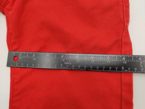 Levi's 510 Skinny Red Jeans Size 16 Reg 28 X 28 Boys Girls Straight Mid-Rise - Picture 11 of 12