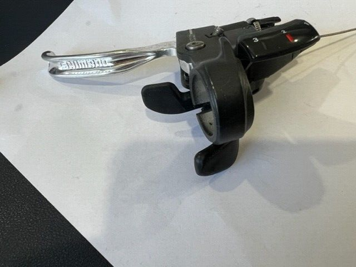 ! VINTAGE Shimano STX ST-MC34 Brake Shifter 3 SP. Window 22.2 mm w/Cable Left - Picture 3 of 7