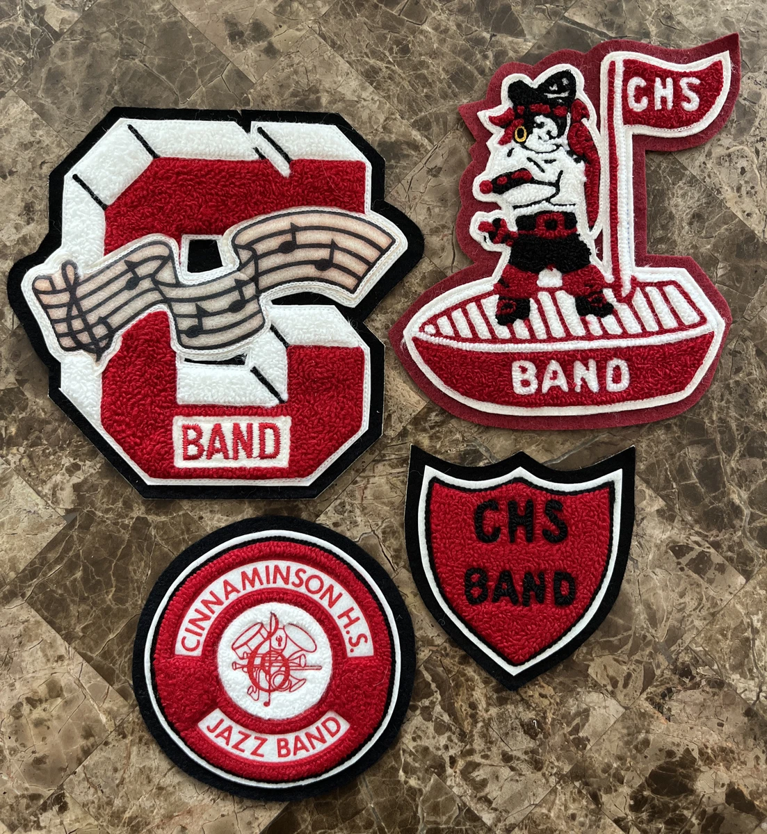 Cinnaminson NJ Varsity High School Letterman Jacket Patch Lot Marching Band