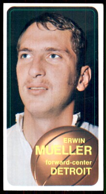 1970-71 Topps EX #82 Erwin Mueller Detroit Pistons
