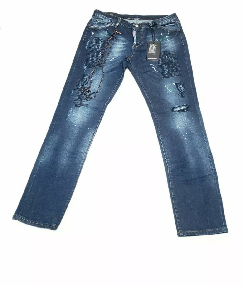 Dsquared2 Slim Jean Short Crotch Slim Bottom Euro sz 56 US 35x32
