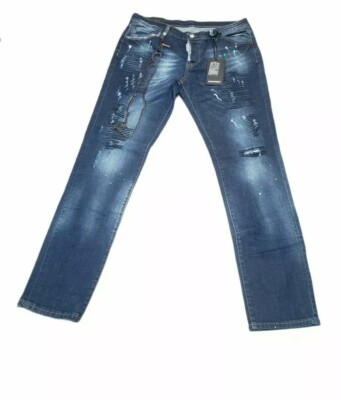 Dsquared2 Slim Jean Short Crotch Slim Bottom Euro sz 56 US 35x32