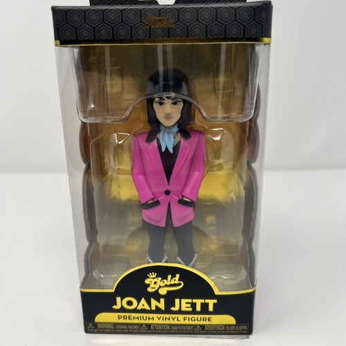 Funko Gold Premium Rocks Joan Jett Vinyl Figure Gold Toy Rock Star Diva Premium - Picture 21 of 24