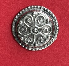 Vintage Pewter Buttons. 8   Tinn-Per EXCELLENT!  11/16” Norwegian