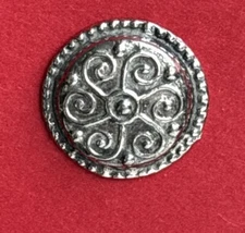 Vintage Pewter Buttons. 8   Tinn-Per EXCELLENT!  11/16” Norwegian