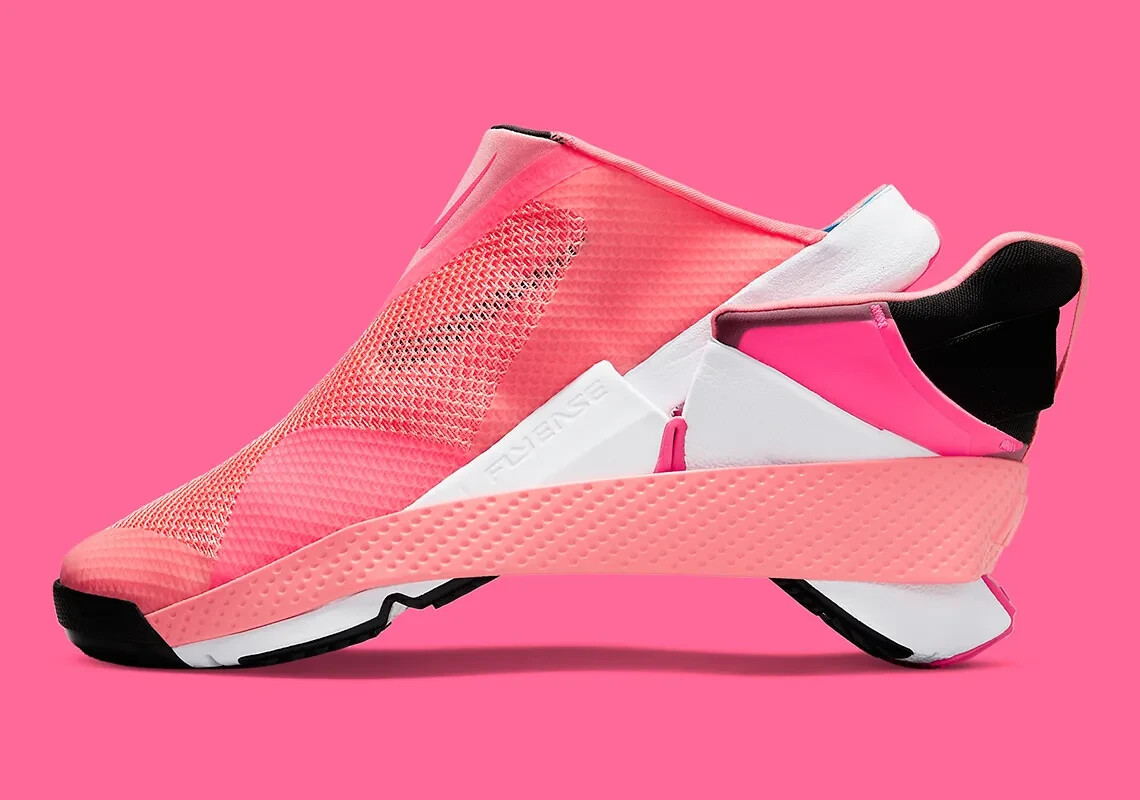 Nike Go FlyEase Pink Gaze Black White Sneakers DZ4860-600  display picture 1