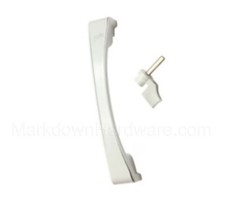 Pella Sliding Patio Door Handle and Thumb Lock - Right RH XO Interior - White