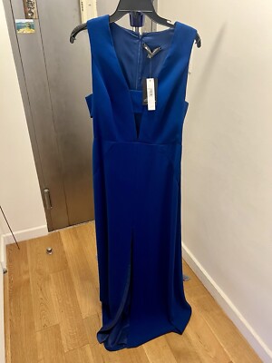 NWT Jill Jill Stuart Women Sapphire Blue Dress / Gown 10 / Style # 461742