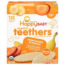 Happy Baby Wafer Banana  Sweet Potato Organic 1.7 oz Pack of 6 