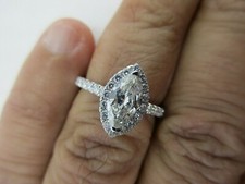 1.45 Carat 18K Gold Diamond Engagement Ring Center 1.00 Carat  Value 12,950