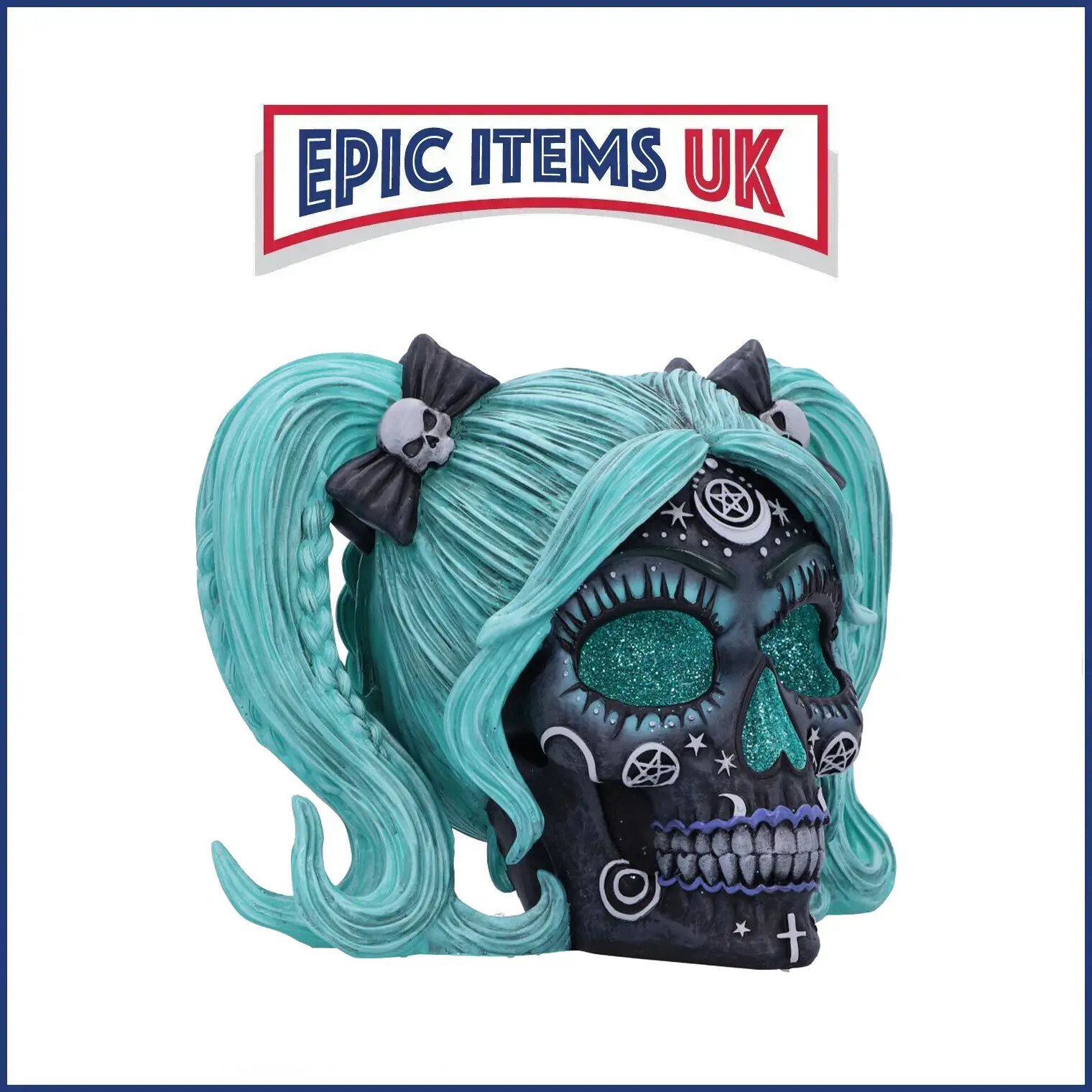 Nemesis Now Drop Dead Gorgeous - Cute and Cosmic Witchy Doll Skull 19.5cm - NEW