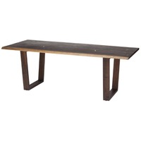 Nuevo Napa 78 Dining Table In Seared Brown on sale Nuevo Napa 78 Dining Table In Seared Brown on sale