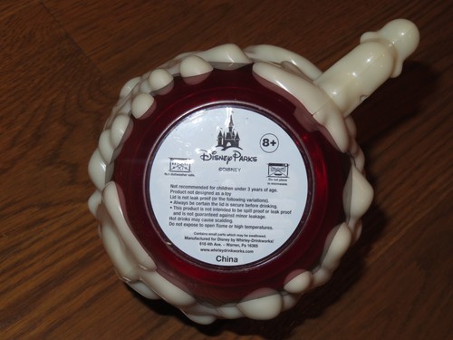 DISNEY PARKS Snow White POISON APPLE Evil Queen GLOW IN THE DARK Mug STEIN - Foto 6 di 6