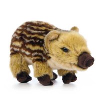 Frischling Wildschwein-Junges PlüSchtier Stofftier PlüSch Kuscheltier L=23Cm