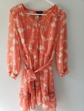 simply vera vera wang long sleeves floral dress, Sz S, Defect Need Repair 