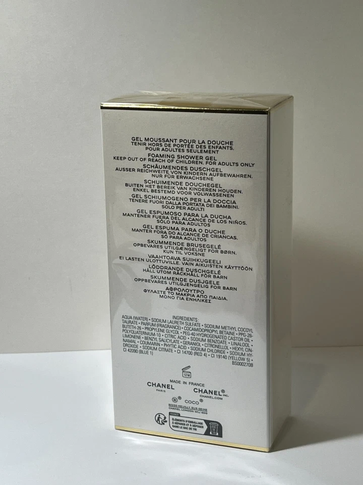 GEL DE DUCHA ESPUMOSO COCO MADEMOISELLE BY CHANEL 6,8 oz / 200 ml NUEVO EN CAJA SELLADO Foto 2 de 3