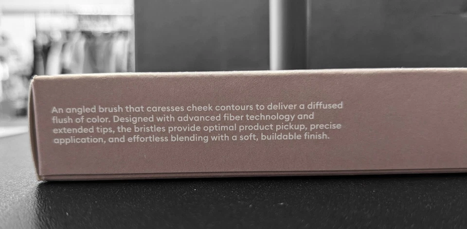 ROSE INC No.2 Cepillo de Rubor / Cepillo de Maquillaje - Auténtico Nuevo Con Caja ~VEGANO~ Foto 4 de 4