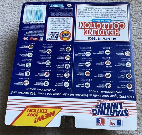 1992 STARTING LINEUP KEN GRIFFEY Jr MLB Action Figure Kenner 1992 New On Card - Picture 10 of 12