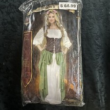 Women’s Fun World Midevil Wench Costume Size Medium/large