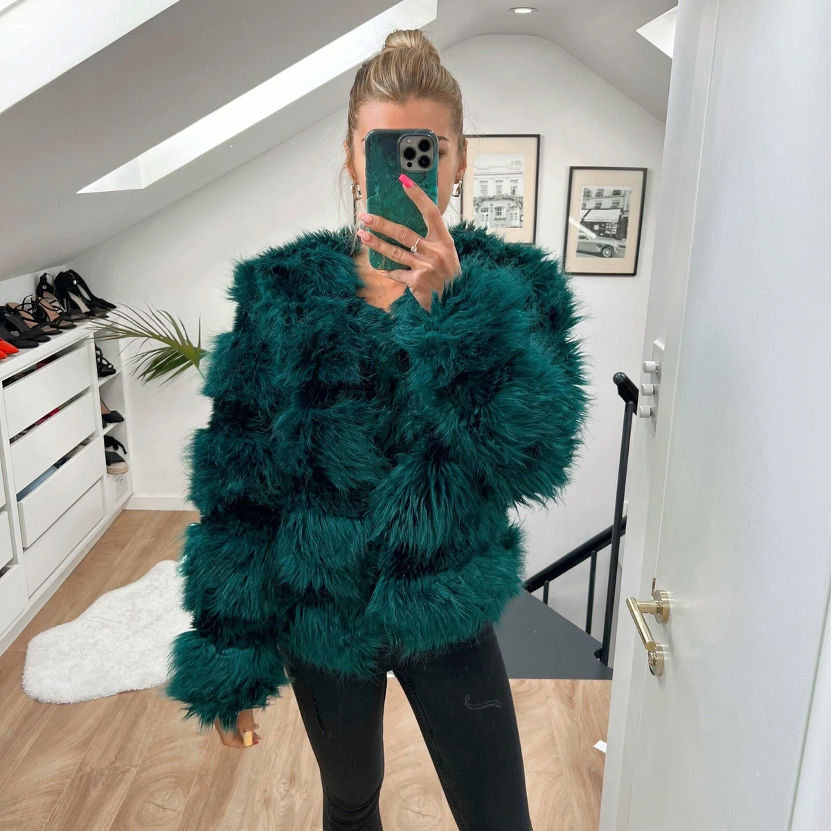 New look blue coat sale