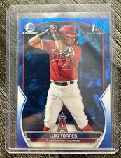 2023 Bowman Chrome Sapphire Luis Torres 1st  - Los Angeles Angels #BCP-155