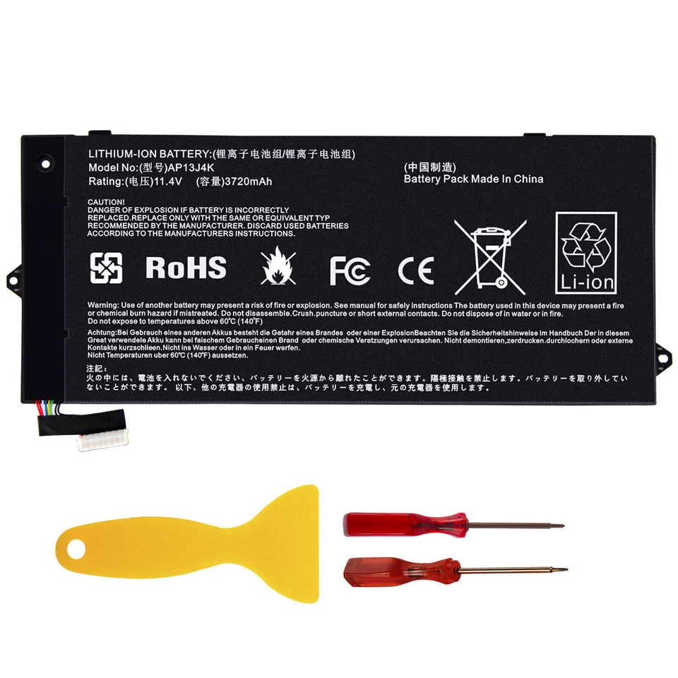 AP13J4K Battery for Acer Chromebook 11.6" C720 C740 C720-2848 14 CB3-431 F - Image 4 of 4