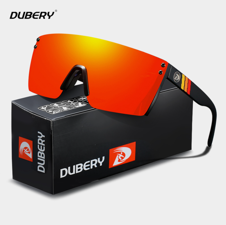DUBERY Men Women Polarized Oversized Sunglasses Siamese Lens  display picture 1