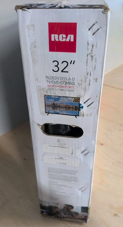 RCA 32” 720p 60 Hz LED HDTV DVD COMBO RLDEDV3255-A-D NEW Open Box - Image 4 of 4
