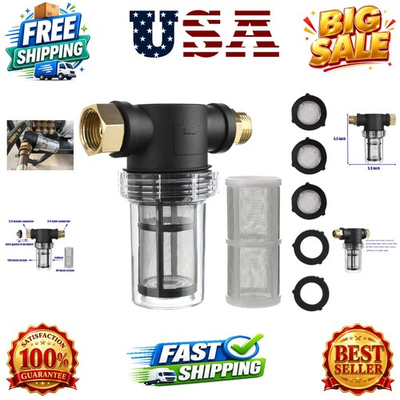 #ad #ad Garden Hose Filter for Pressure Washer inlet Water Inline Filter for Sedimen... $23.19