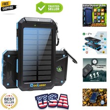 Solar Power Bank 8000mah, Solar Charger Power Bank with 18W PD 5V 3.1A output...