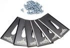 15 Count Robotic Lawn Mower Blades (1 Inches, for Husqvarna - Endurance, Black T