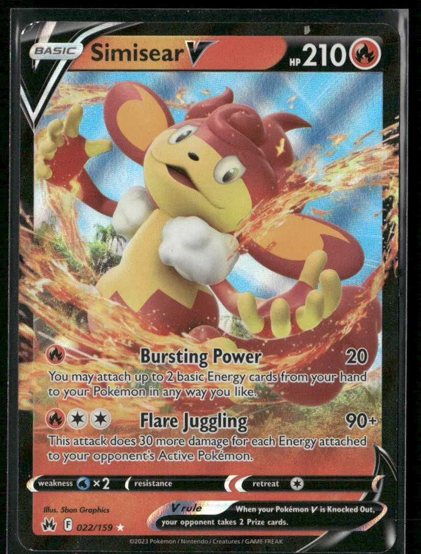 pokemon card simisear Simisear V Pokémon TCG Cards for sale