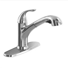 Market Single-Handle Pull-Out Sprayer Kitchen Faucet in Polished Chrome