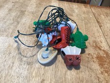 Vintage Cactus Cowboy Christmas Lights 10 Lites Per 9 Long