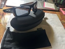 Oakley Gascan 57-17 Polished Black Frame Black Iridium Polarized 12-888 RARE
