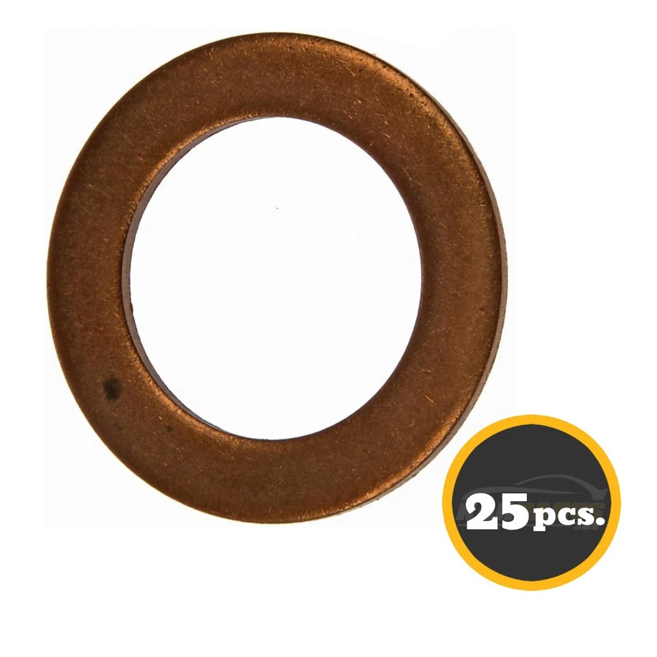 Juntas de tapón de drenaje de aceite de motor para Ford F-250 HD 1997 | 25 piezas material de cobre Foto 2 de 4