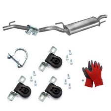 Endschalldämpfer Auspuff für VW GOLF 3 III 1.4i-1.8i Hatchback/Cabrio + Kit