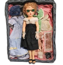 Vintage 1950s Fashion Doll 18  Plastic Sleep ...