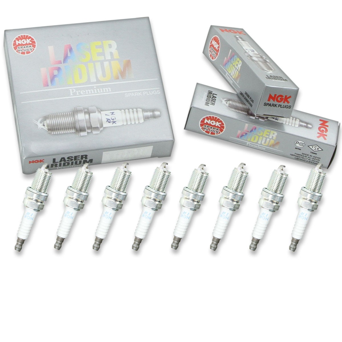 8 pcs NGK Laser Iridium Spark Plugs for 2000-2009 Jaguar XKR 4.0L 4.2L V8 wn