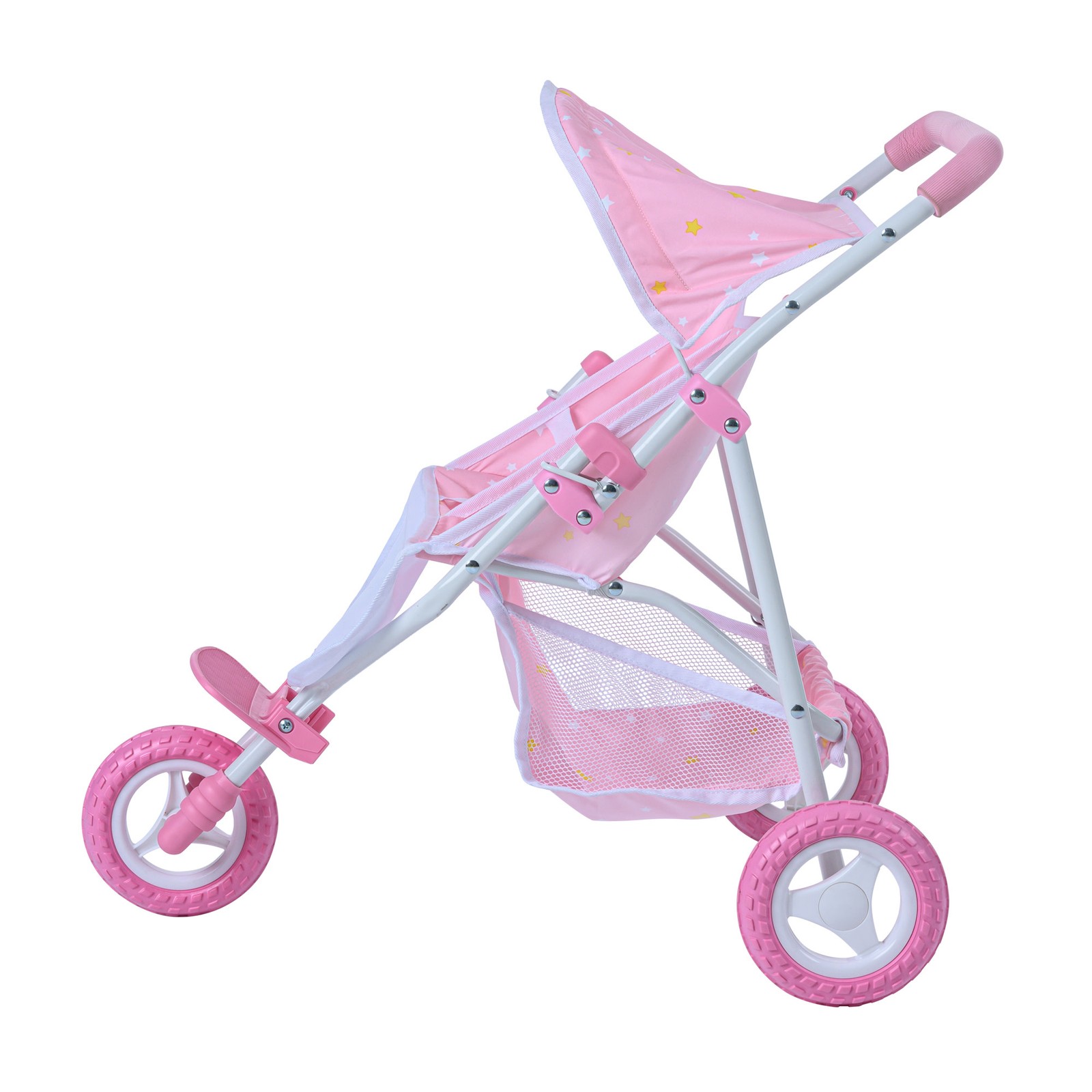 Doll Stroller Twinkle Stars Princess Baby Doll Twin Pink Teamson Kids