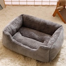 Pet Dog Cat Bed Calming Sleeping Kennel Puppy Super Soft Mat Pad Warm Nest