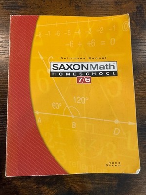 Saxon Math 7/6 Solutions Manual (2005) 