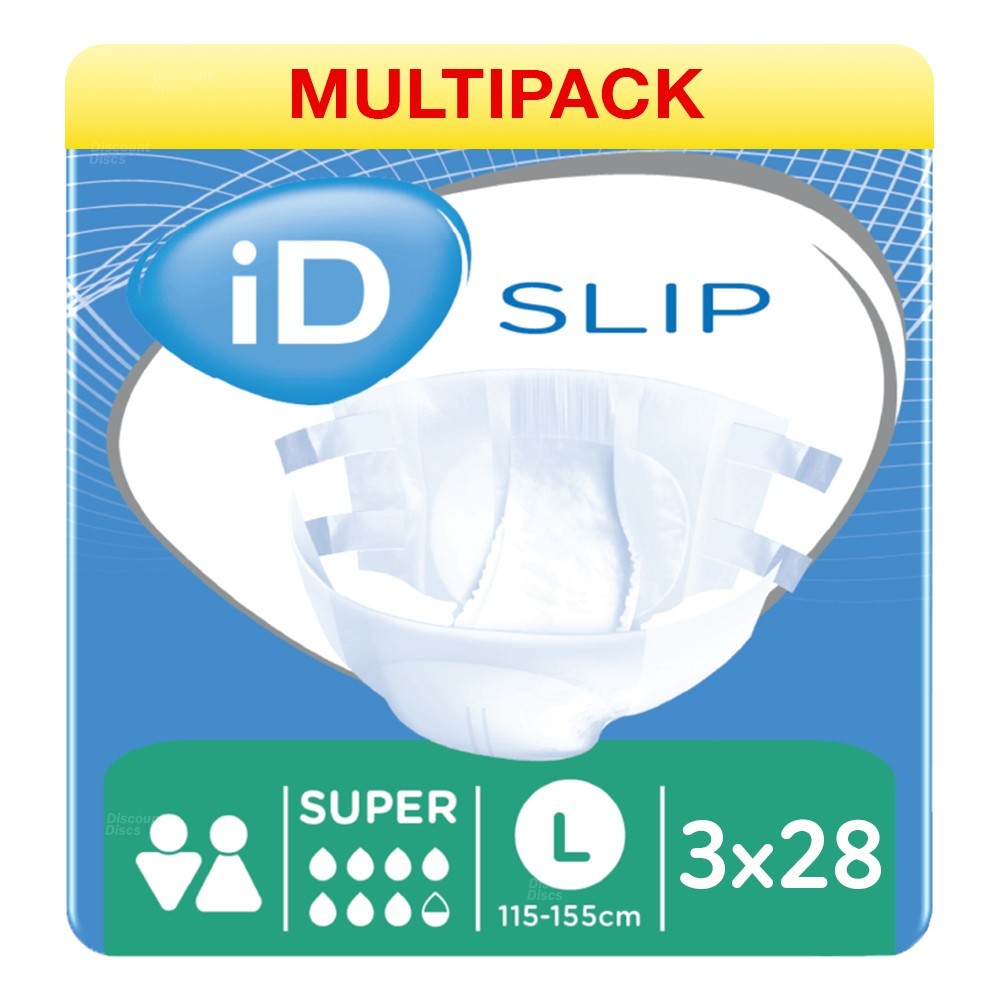 iD Slip Extra Plus - Large - 4 Packs of 28 Incontinence Slips Cotton Feel - Image 5