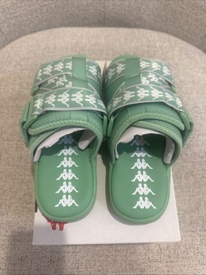 Kappa 222 Banda Mitel 7 | Green/White | Sandal Slides Men display picture 1