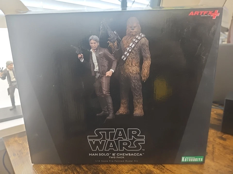 Star Wars ArtFx Kotobukiya Han Solo y Chewbacca Paquete de Dos Escala 1/10 Sin Reserva Foto 2 de 4