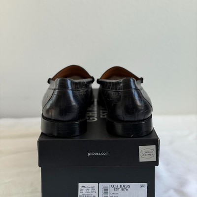 Madewell x G.H.BASS Larson Weejuns Loafers in Black Dark  display picture 1
