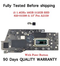 i5 1.4GHz 16GB 512GB SSD 820-01598-A Logic Board for MacBook Pro 13" A2159 2019
