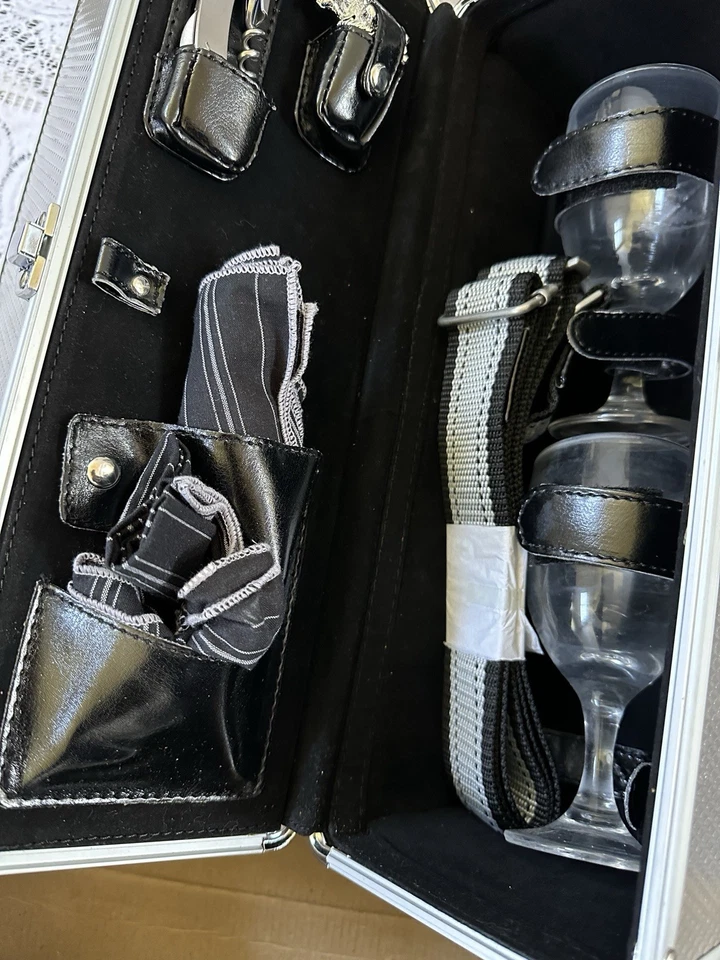 Новый платиновый винный футляр для пикника Time Escape в коробке. 14 x 10 - Изображение 4 из 4