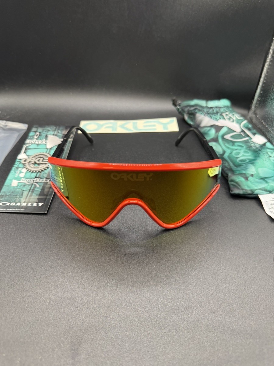 Oakley Heritage Eyeshade Red w/Fire Iridium Lenses OO9139-05 | eBay